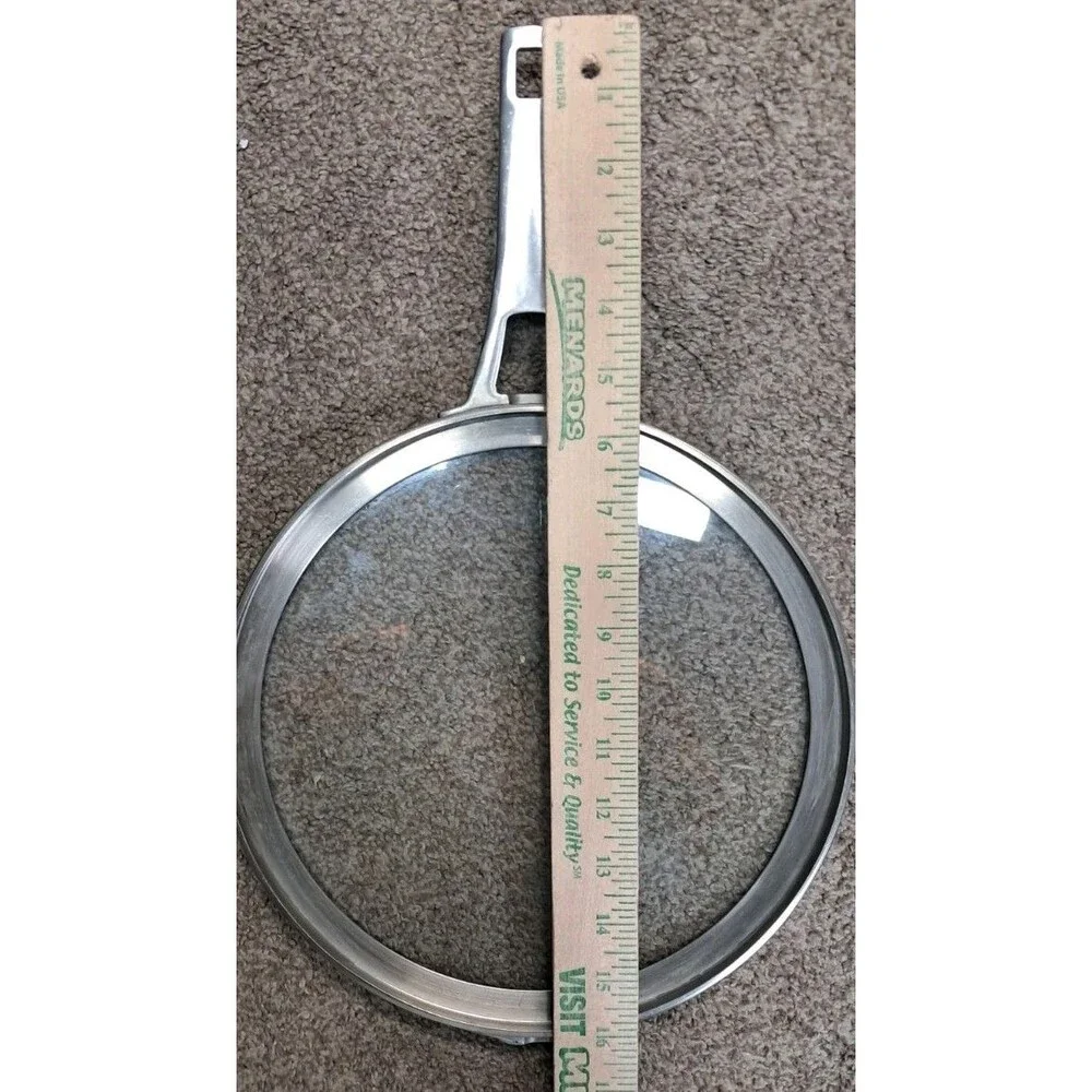 Calphalon Premier Space Saving Flat Glass Replacement Lid For 10